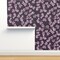 Moody Floral Botanical Nature Flowers Trees Plants Purple Jacaranda Poisonous Custom Removable Wallpaper by Spoonflower Peel & Stick Wallpaper 2FT Wide